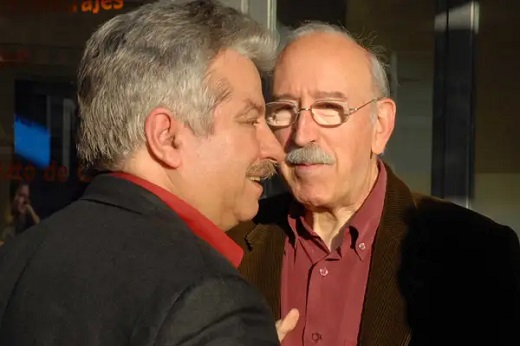 Juan Antonio Quintana junto a Emiliando Allende, durante una Semana de Cine de Medina del Campo FOTO: SECIME
